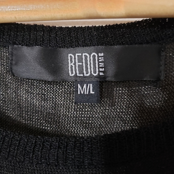 Bedo Short Sleeve Sheer Sweater Top - Picture 7 of 9